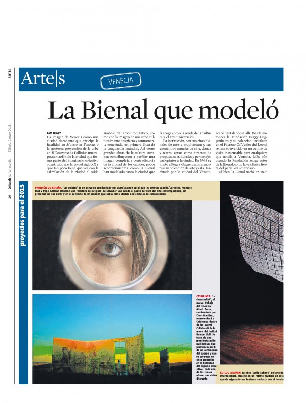 Paolo Baratta - La Biennale di Venezia - Pati Núñez - La Vanguardia