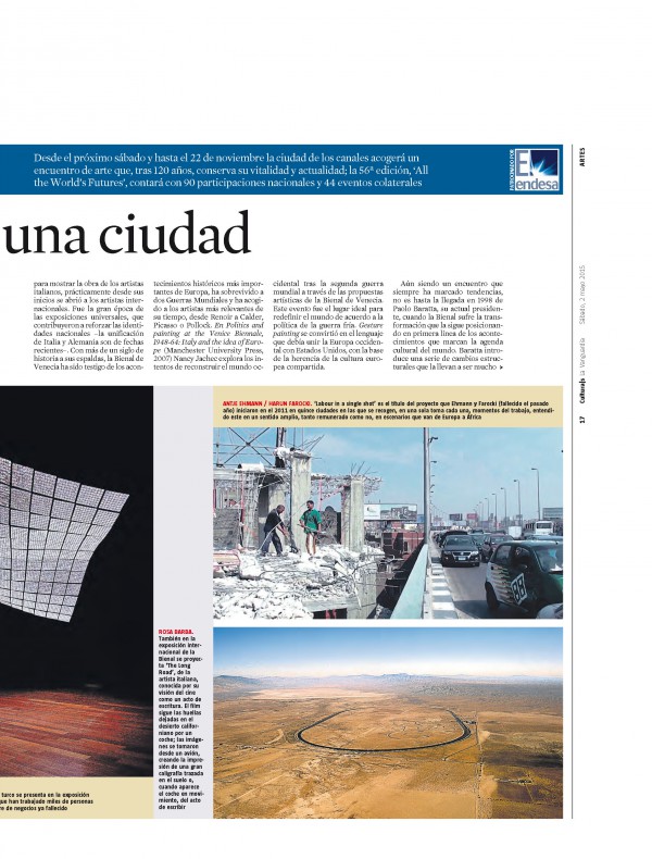 Paolo Baratta - La Biennale di Venezia - Pati Núñez - La Vanguardia