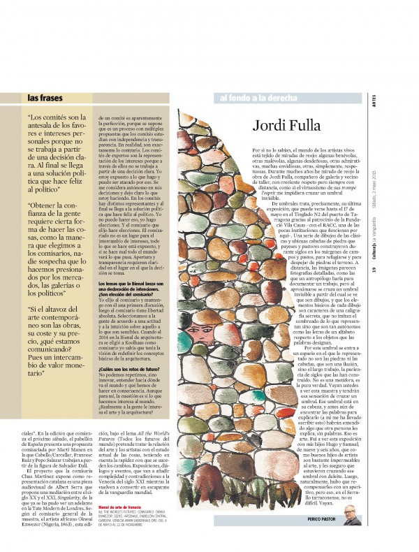 Paolo Baratta - La Biennale di Venezia - Pati Núñez - La Vanguardia